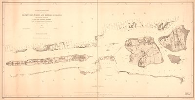 Blackwells, Wards og Randalls øyer og tilstøtende kyster av elvene East og Harlem fra 51st St. New York til Lawrence