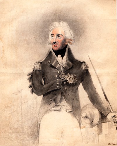 Horatio Nelson 1758-1805, 1. Viscount Nelson, 1837. av E Ryder