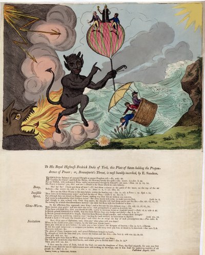 Til Hans Kongelige Høyhet Frederick Duke of York, denne platen av Satan som har maktens overvekt; eller Bounaparte
