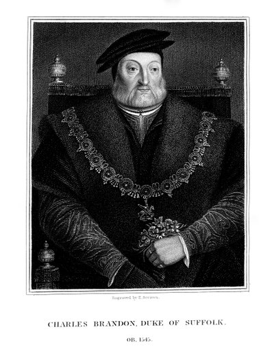 Charles Brandon, 1. hertug av Suffolk, 1824. av E. Scriven