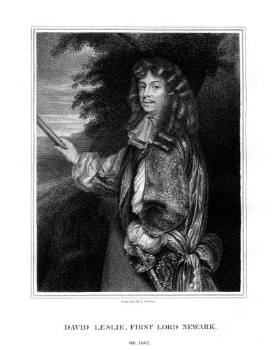 David Leslie, Lord Newark, skotsk kavalerioffiser, 1827. av E. Scriven