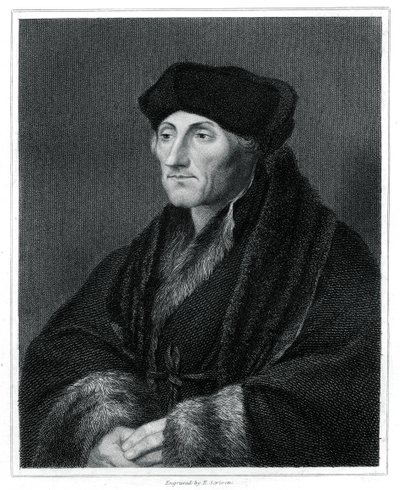Desiderius Erasmus, renessansehumanist, 1833 av E. Scriven