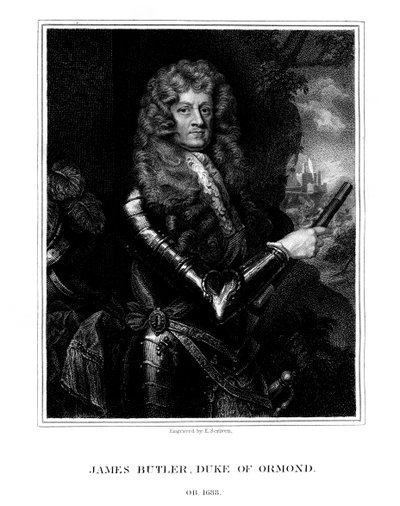 James Butler, 1. hertug av Ormonde, anglo-irsk statsmann og soldat, 1824. av E. Scriven