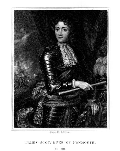 James Scott, 1. hertug av Monmouth, anerkjent av noen som James II av England, 1826. av E. Scriven