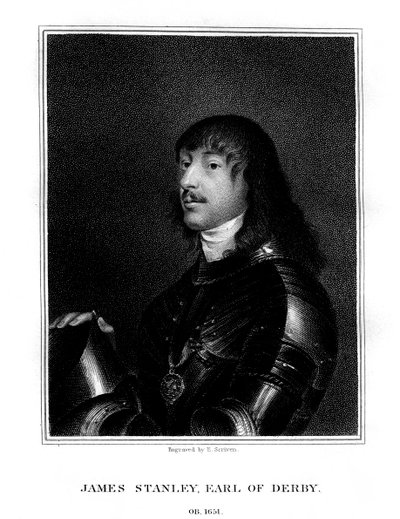 James Stanley, 7. jarl av Derby, Royalist-tilhenger, 1824. av E. Scriven