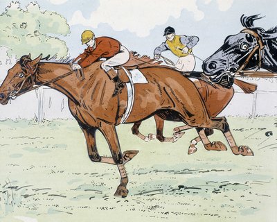 Racinghester - tegning av Thelem av E. Thelem
