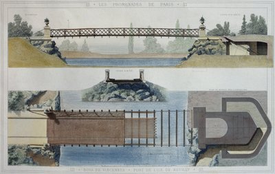 Bois de Vincennes og Reuilly-øybroen, illustrasjon fra 