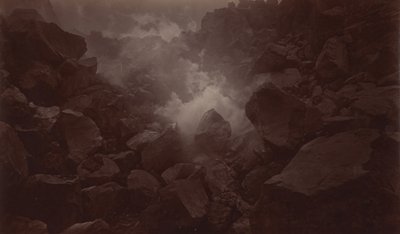 Vulkankrateret, Quetzaltenango-Guatemala, 1875. av Eadweard Muybridge