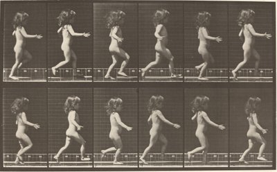 Platenummer 469. Barneløper, 1887. av Eadweard Muybridge