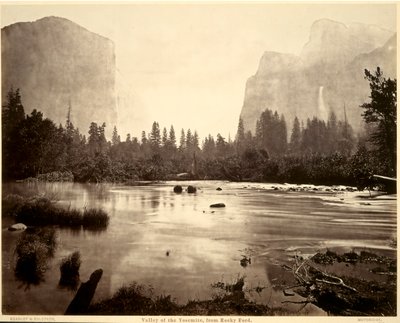 Valley of the Yosemite, fra Rocky Ford av Eadweard Muybridge