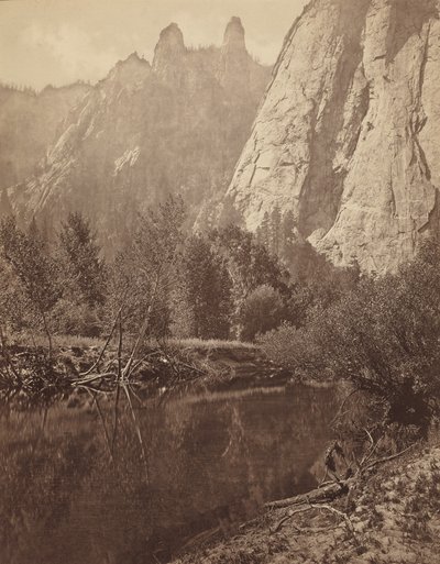 Katedralspir, Yosemite-dalen av Eadweard Muybridge
