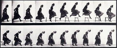 Bevegelsesstudie, ca. 1872-1885 av Eadweard Muybridge