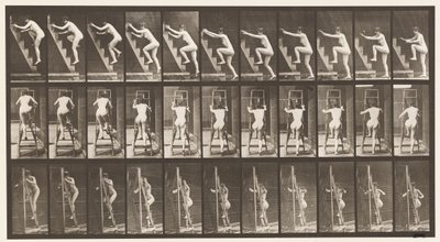 Plate 110. Stigende trinn, to trinn om gangen av Eadweard Muybridge