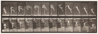 Plate 152. Hopping; Løpe rett høydehopp (sko) av Eadweard Muybridge