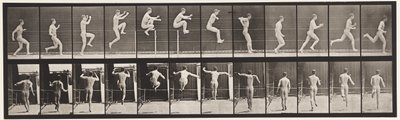 Plate 154. Hopping; Løpe rett, høydehopp av Eadweard Muybridge