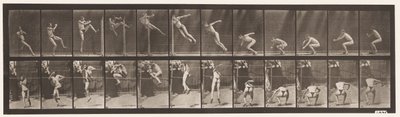 Plate 157. Hopping; Løper Twist Høydehopp av Eadweard Muybridge