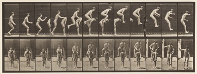 Plate 168. Hopping; Over guttens rygg (Leap Frog) av Eadweard Muybridge