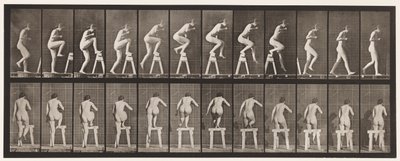 Tallerken 178. Å tråkke på og over en bukk av Eadweard Muybridge