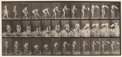 Tallerken 213. Løfte- og tømmekurv av Eadweard Muybridge