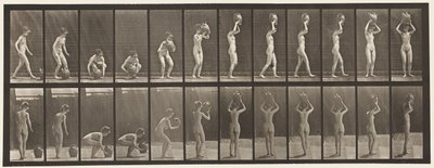 Plate 222. Bøye og løfte vannkrukken til hodet og snu av Eadweard Muybridge