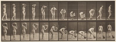 Tallerken 225. Fjerning av vannkrukken fra skulderen til bakken av Eadweard Muybridge