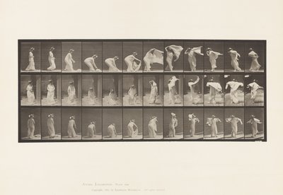 Plate 233. Løftesjal, legge rundt skuldre, snu av Eadweard Muybridge