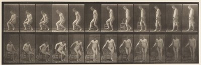 Plate 236. Plassering av diair og sitte ned, 1885 av Eadweard Muybridge