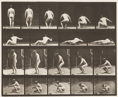 Plate 257. Liggende på bakken, 1885 av Eadweard Muybridge
