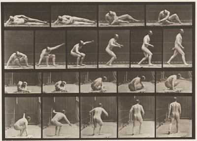Plate 258. Står opp fra bakken og går av av Eadweard Muybridge