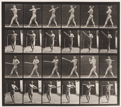 Plate 274. Base-ball; Batting av Eadweard Muybridge