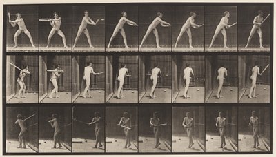 Plate 277. Base-ball; Batting av Eadweard Muybridge