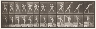 Plate 319. Heaving a 75 lb Rock av Eadweard Muybridge
