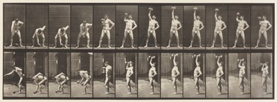 Plate 320. Løfting av en 50 lb Dumb-Bell av Eadweard Muybridge