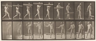 Plate 384. Løfting av en stokk på skulderen av Eadweard Muybridge