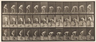 Plate 388. Bonde, med spade, 1872-1885 av Eadweard Muybridge