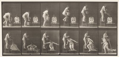 Plate 406. To modeller, 8 bøtte med vann over 1 av Eadweard Muybridge