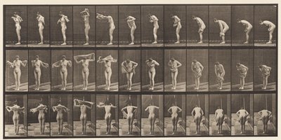 Tallerken 414. Tørkekropp med håndkle av Eadweard Muybridge