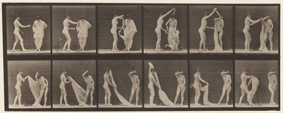 Tallerken 427. Toalett; To modeller av Eadweard Muybridge