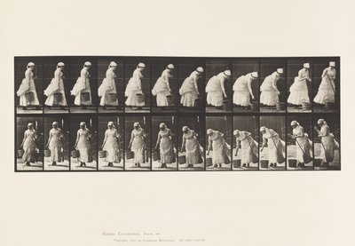 Plate 437. Sette ned bøtte og forberede feiing av Eadweard Muybridge