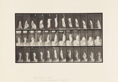 Plate 459. Å tråkke på stolen, nå opp og ned, 1885 av Eadweard Muybridge