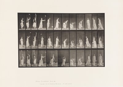 Plate 463. Reaching Up, Bøy og Snu rundt, 1885 av Eadweard Muybridge