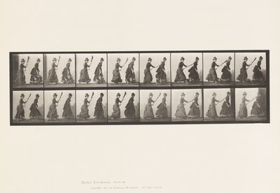 Plate 464. To modeller, 16 Chasing 4 with a Broom, 1885 av Eadweard Muybridge