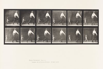 Plate 470. Barn 20N, Løper etter en mann av Eadweard Muybridge