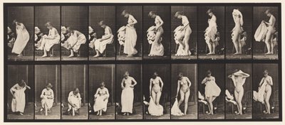Plate 498. Diverse faser av toalettet, 1872-1885 av Eadweard Muybridge