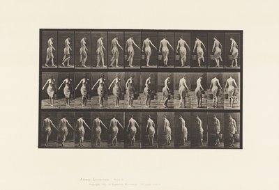 Tallerken 50. Går, bærer en bøtte av Eadweard Muybridge