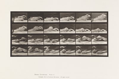 Plate 536. Bevegelse av hånden; hender som skifter blyant av Eadweard Muybridge