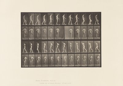 Plate 548. Lateral sklerose; A,B, gåing, 1885 av Eadweard Muybridge