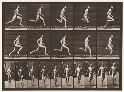 Plate 60. Løping på en halvmils gang (sko) av Eadweard Muybridge