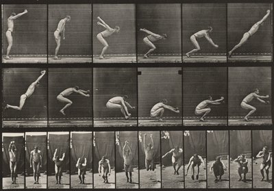 Plate nummer 163. Hopp, stille lengde av Eadweard Muybridge