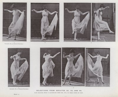 The Human Figure in Motion: Utvalg fra seriene 62, 63 og 64 av Eadweard Muybridge
